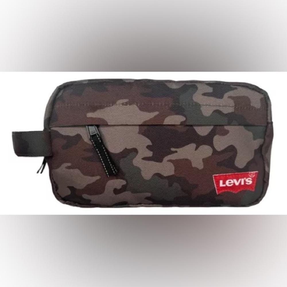 Levi’s Men’s Camo Toiletry Travel Canvas Top Zip Bag with Handle‎ | NEW/NWT!!